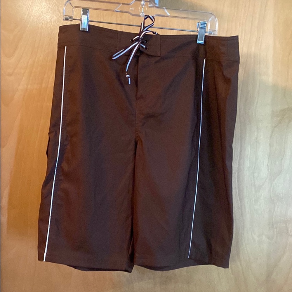 Jag Jeans Brown Board Shorts Swimwear; Size XL